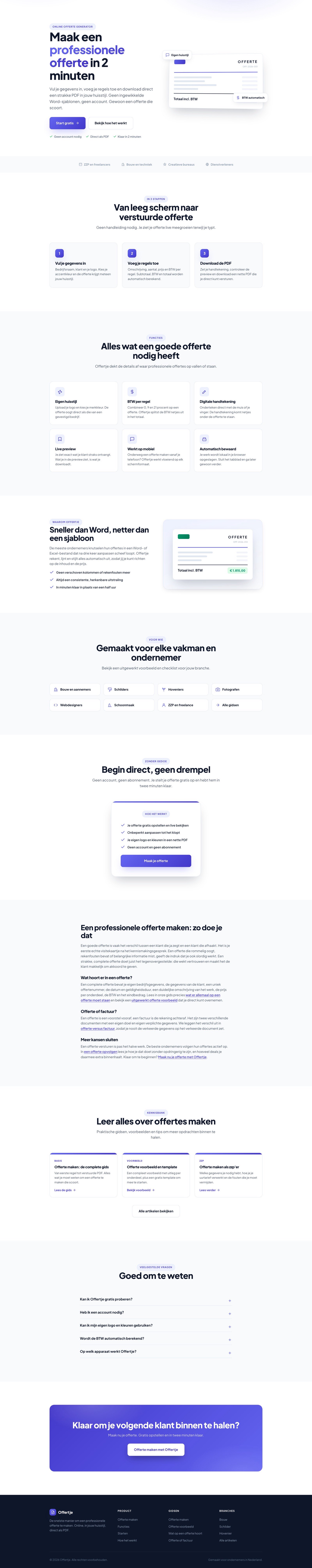 Website-project Offertje