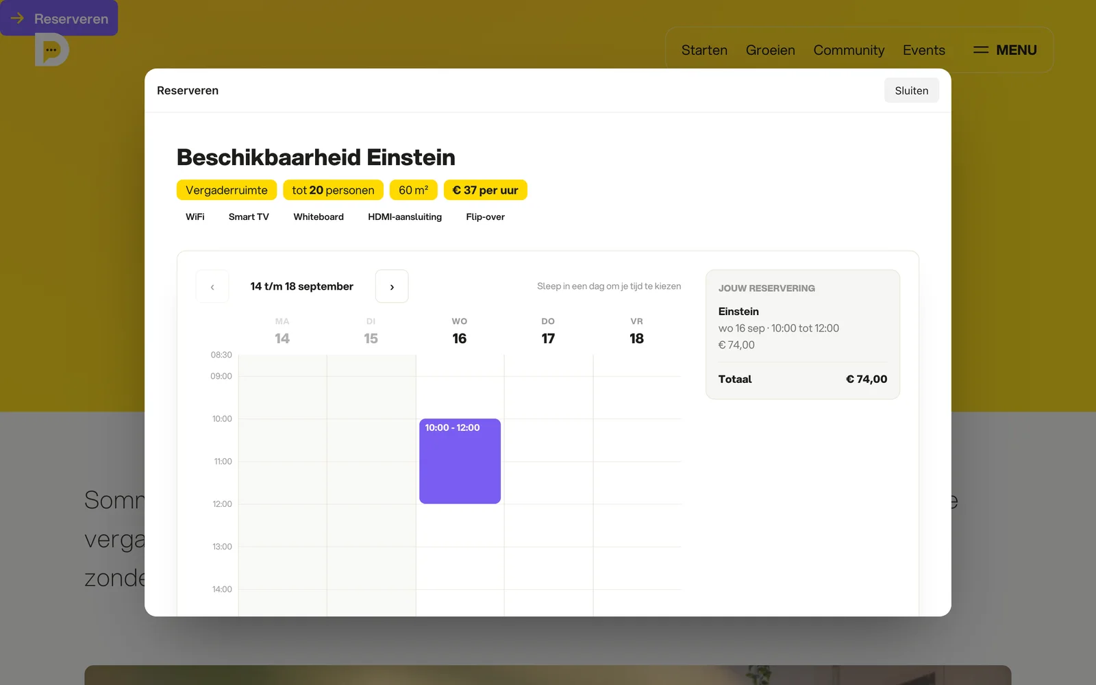 Website-project Dockwize Reserveren