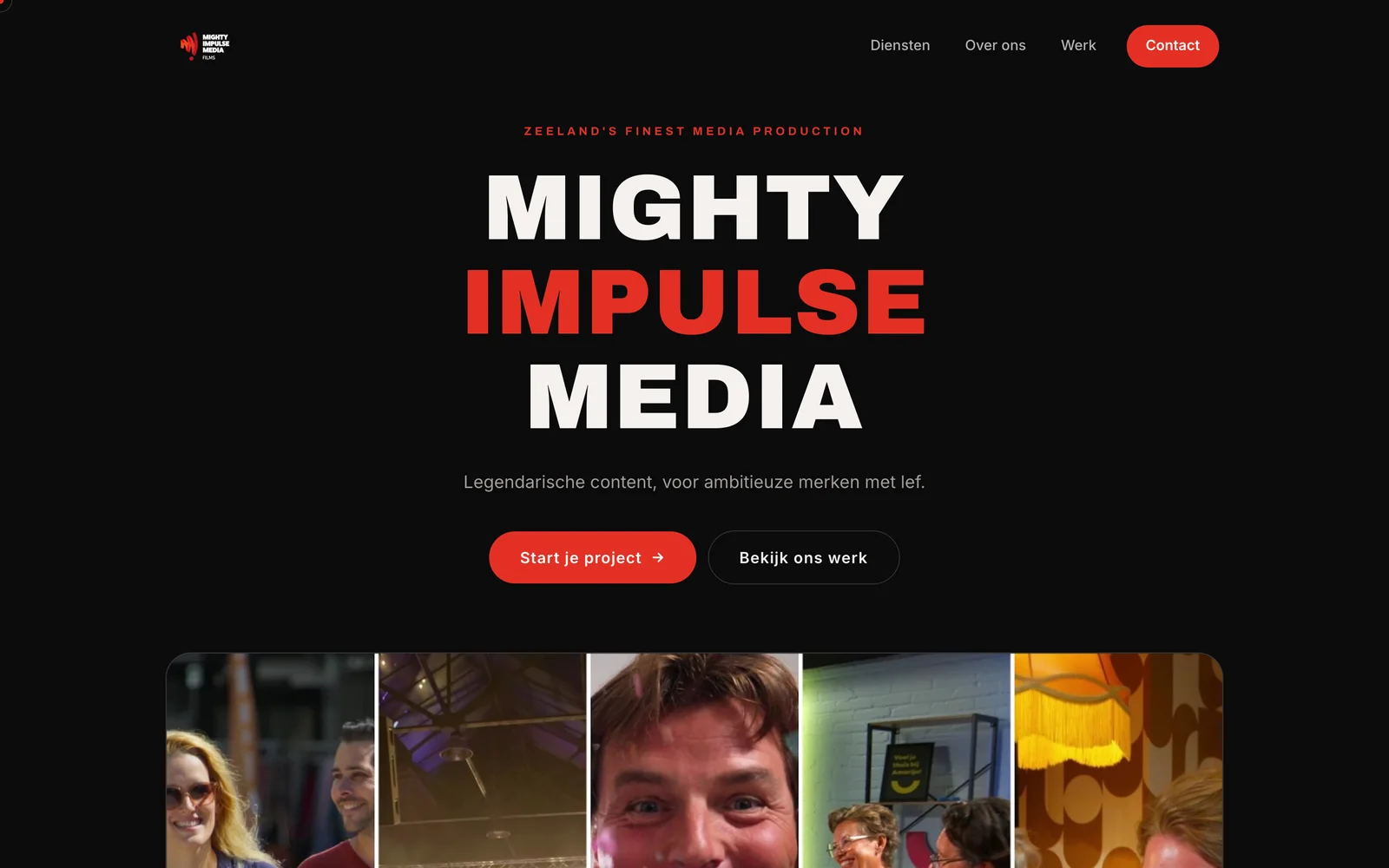 Preview of Mighty Impulse Media, home page