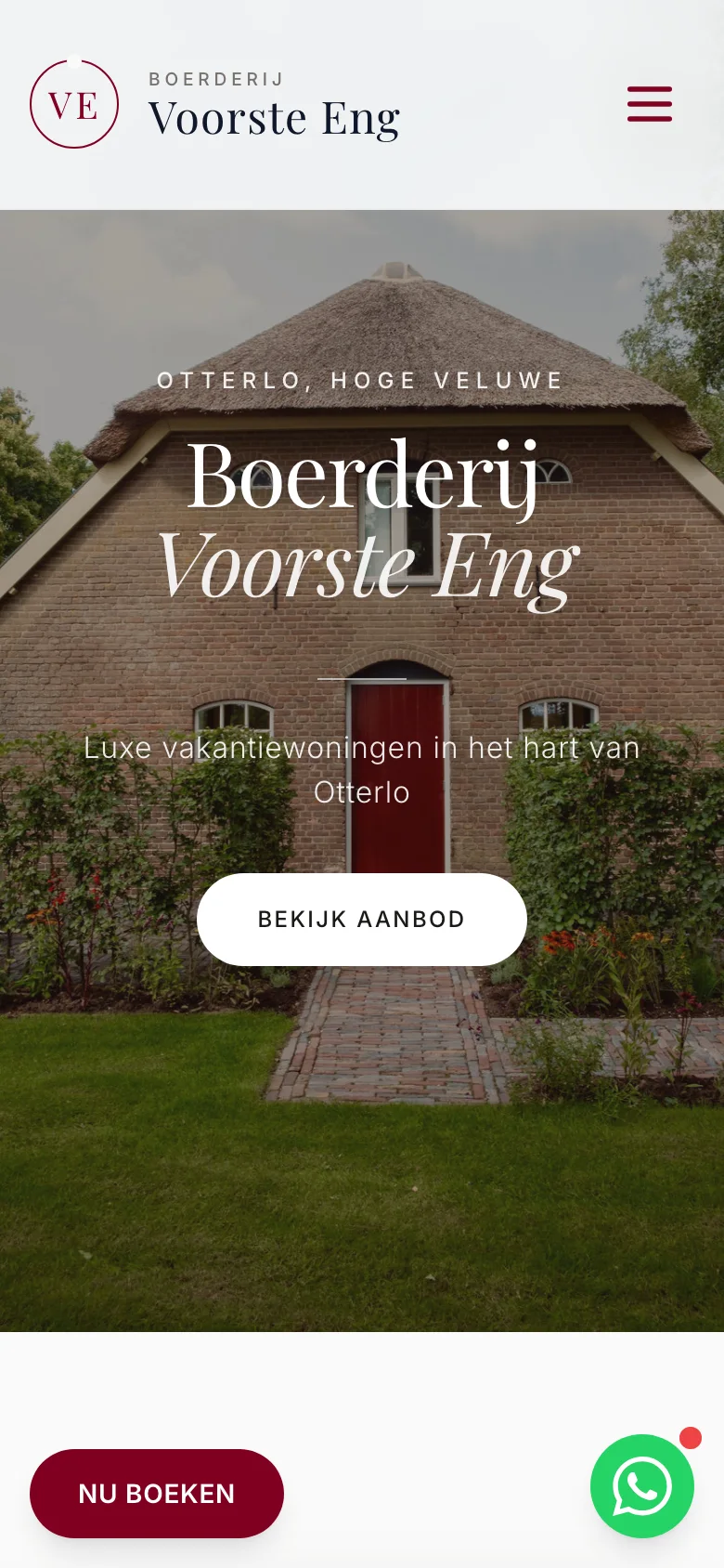 Website · B&B Voorste Eng