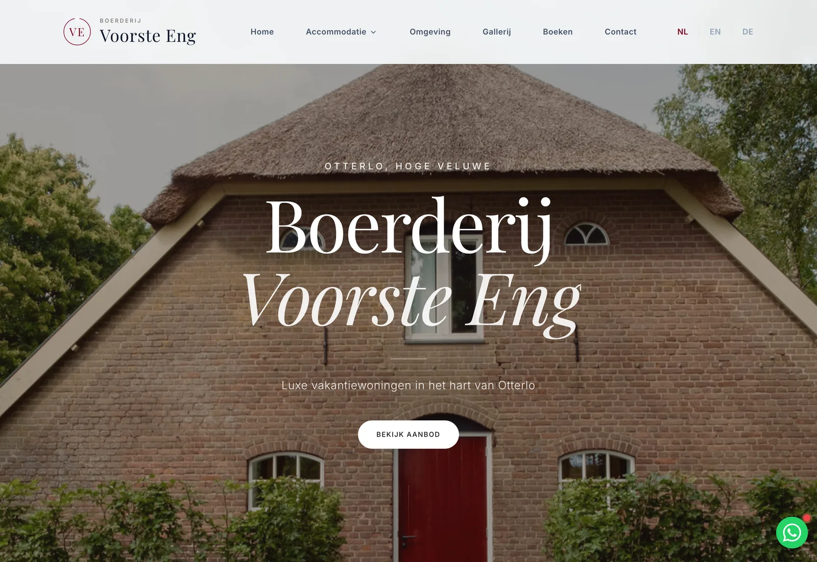 Website · B&B Voorste Eng