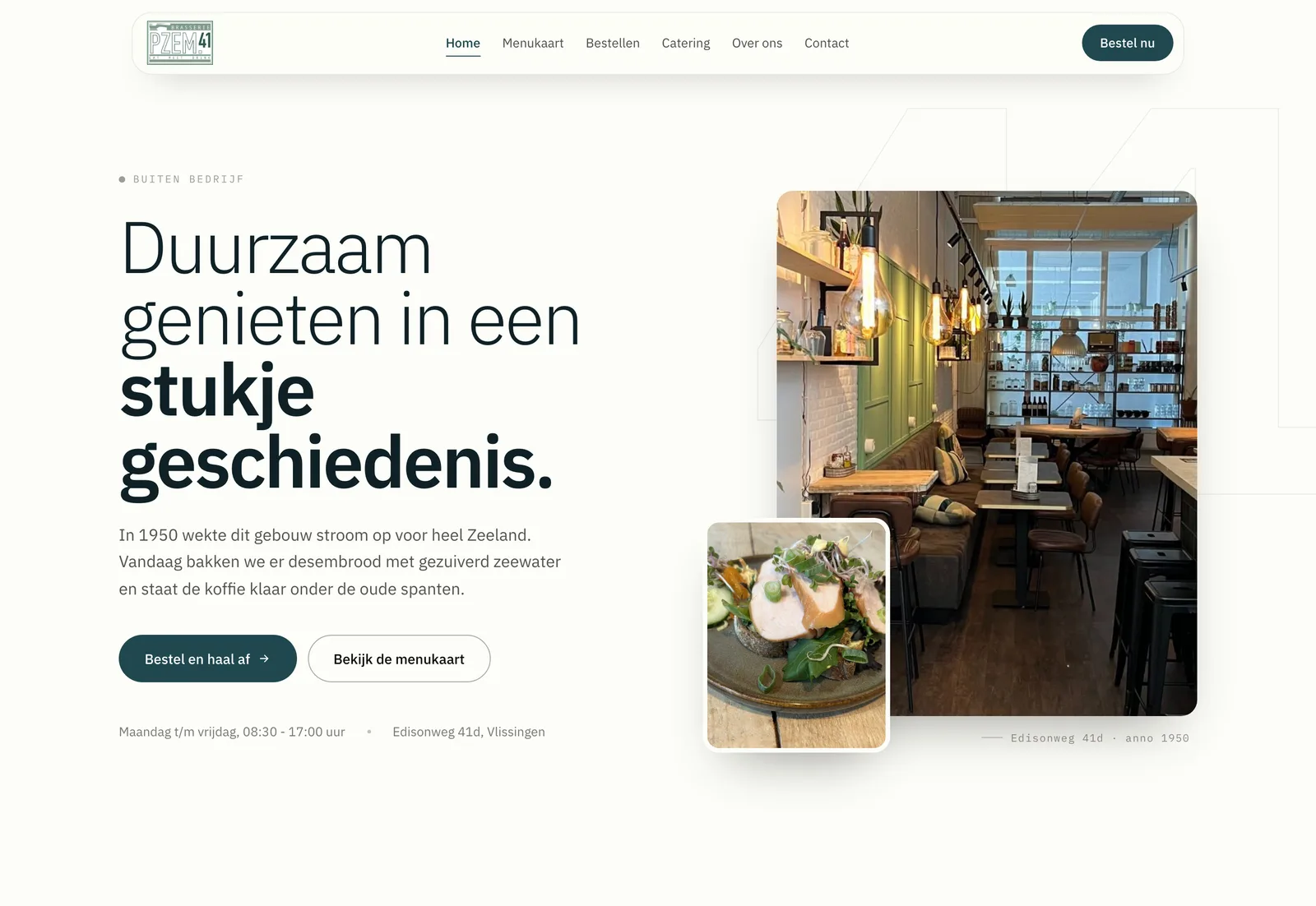 Website & bestellen · Brasserie PZEM.41