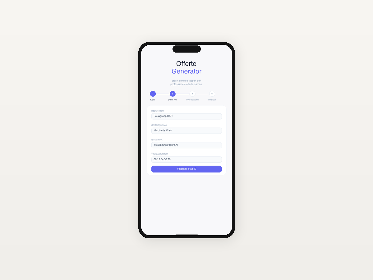 Offerte Generator