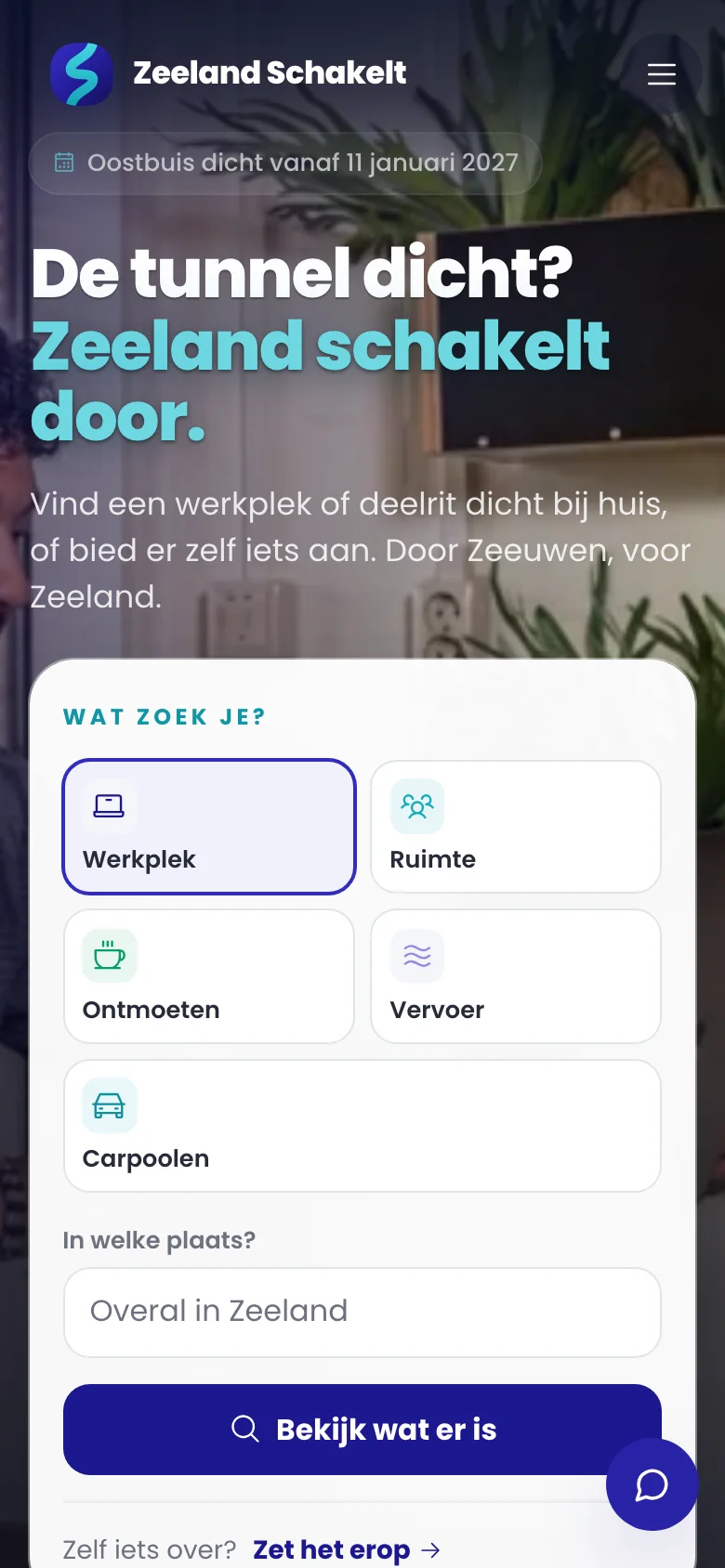 Zeeland Schakelt op een telefoon